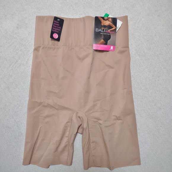 NWT Bali Powershape Firm Control Hi-Waist Thigh Slimmer | Size Large| Almond - Picture 6 of 6